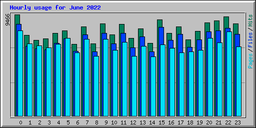 Hourly usage for June 2022